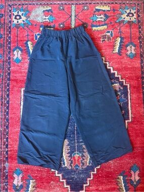 ELIZABETH SUZANN Blue Florence Pants - Rayon (Silk Feel) - XS